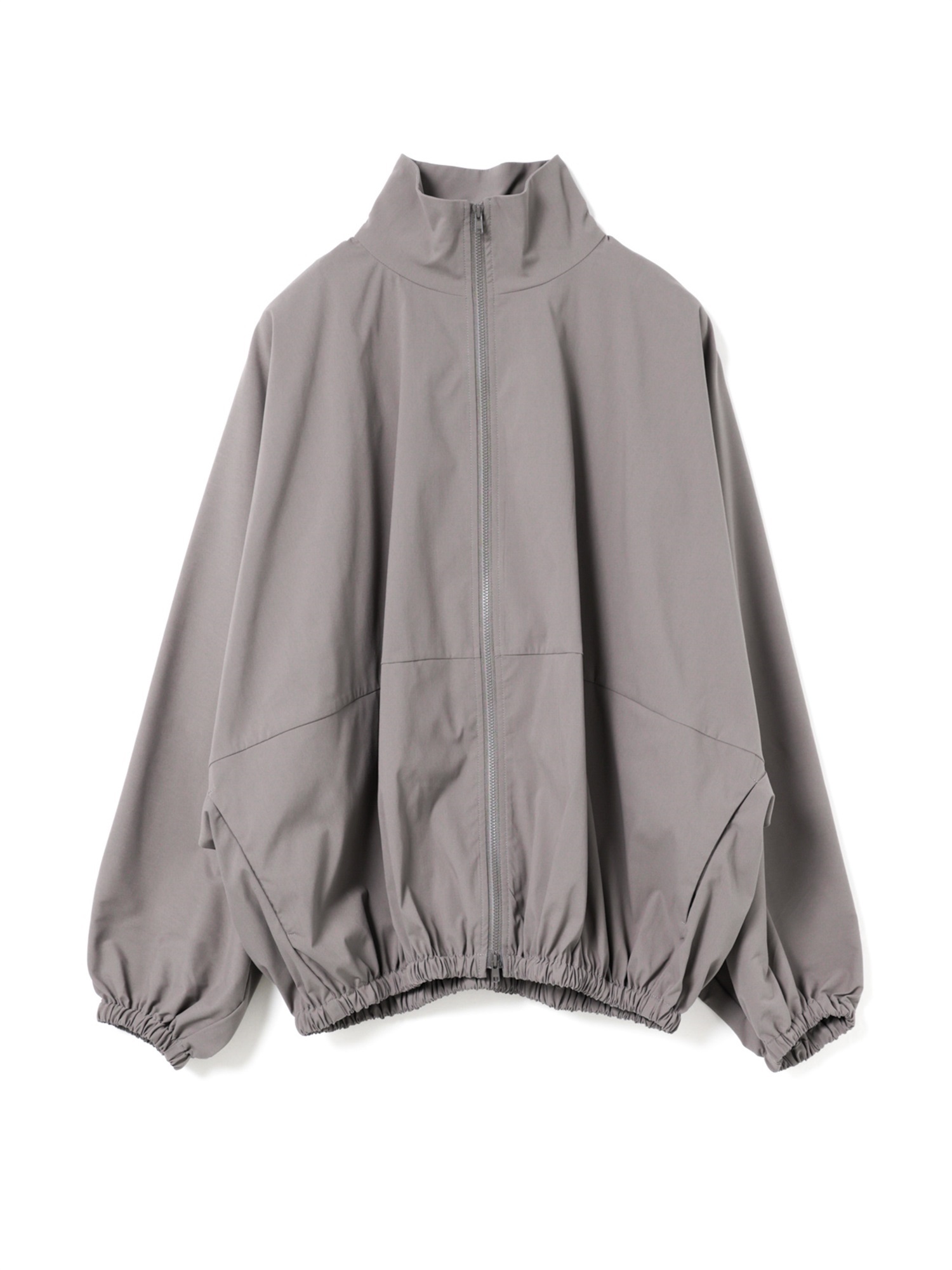 high neck zip blouson | 3-270080(gray 91-Free)