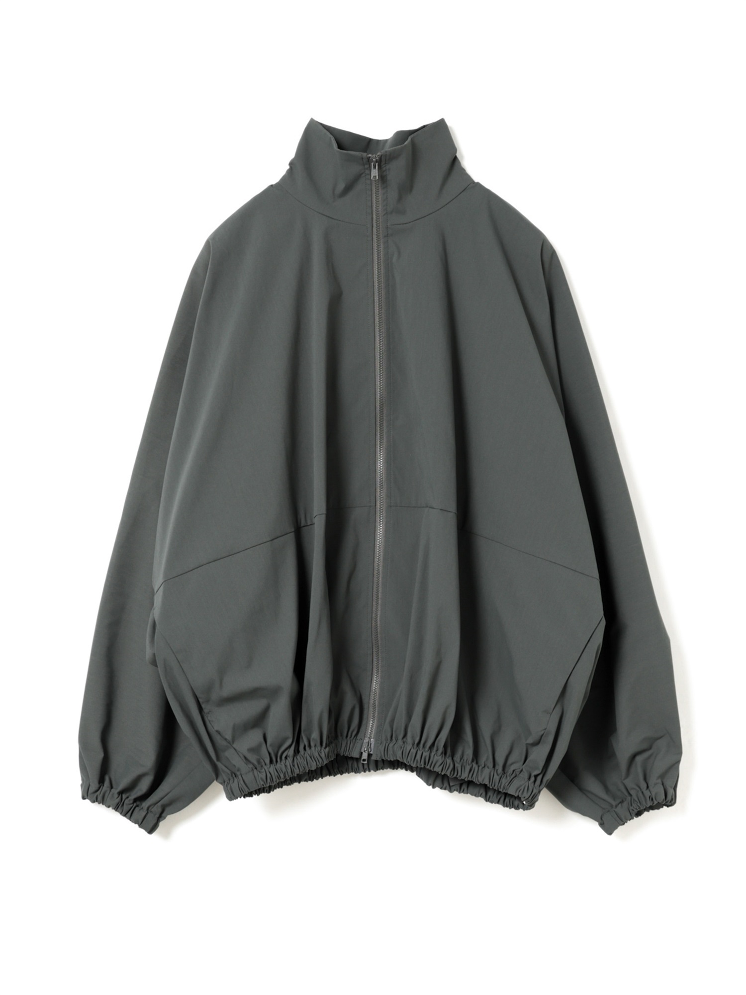 high neck zip blouson | 3-270080(c.gray 92-Free)