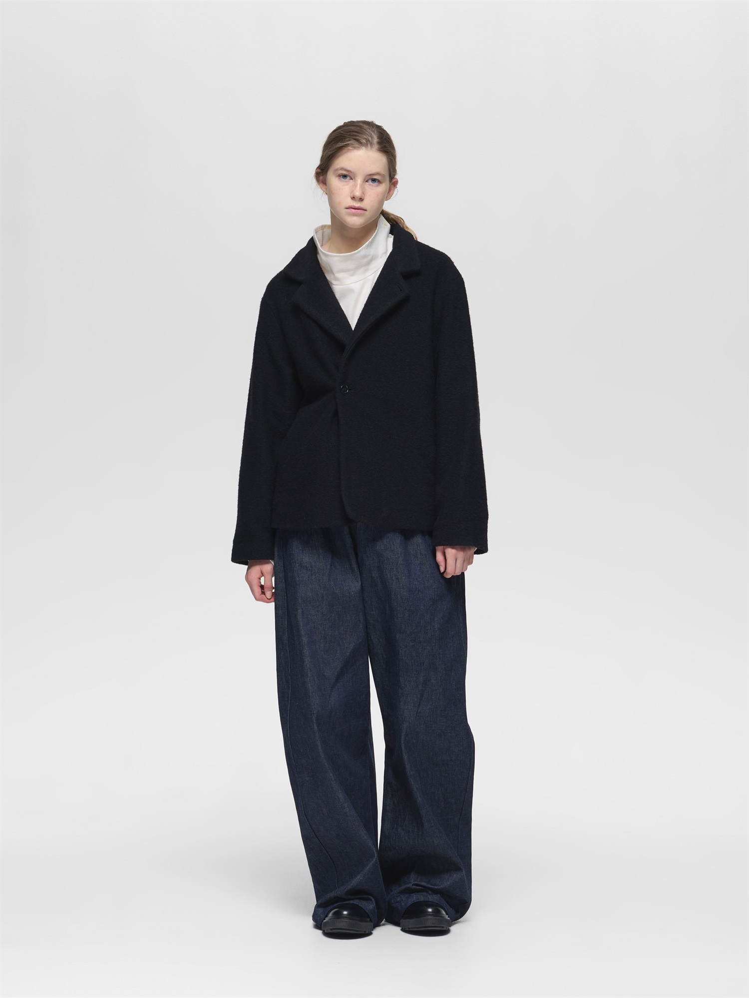 sliver brushed Jersey jacket | 3-510013-w